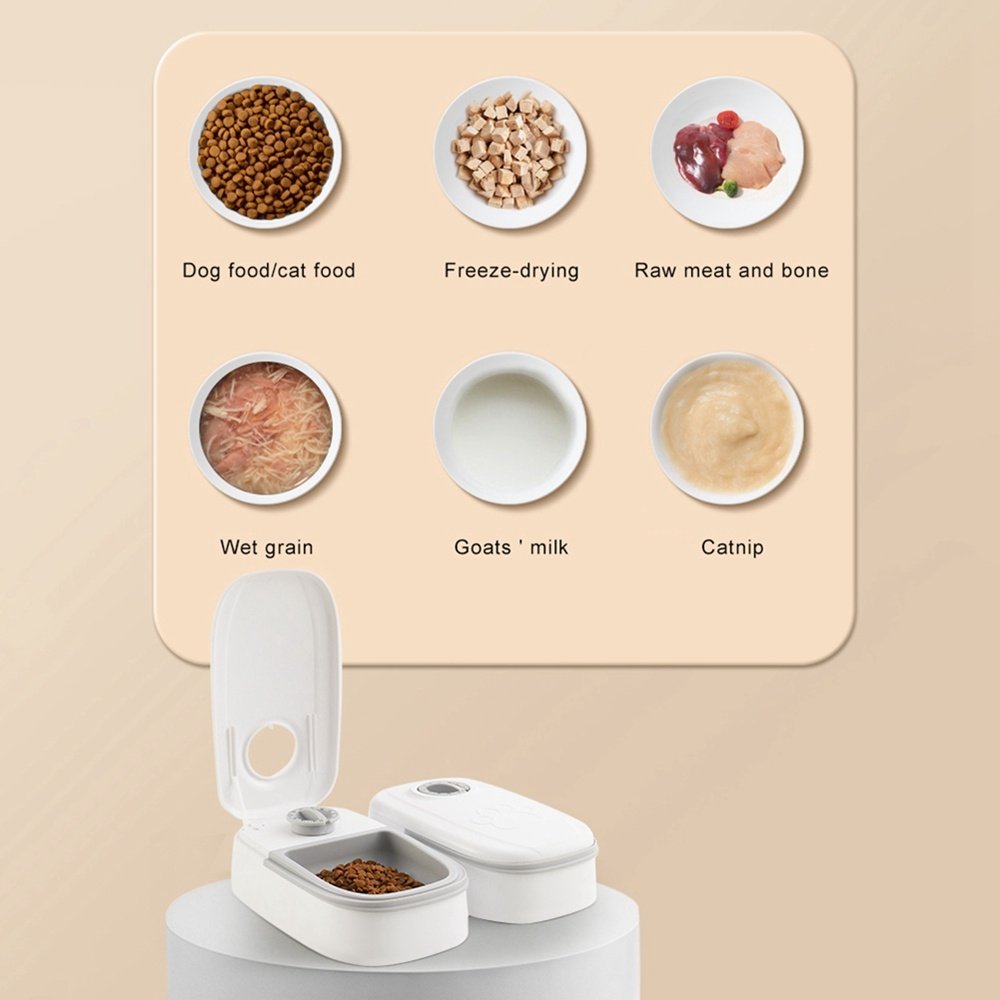 Automatic Pet Feeder Smart Food Dispenser For Cats Dogs Timer Stainless Steel Bowl Auto Dog Cat Pet Feeding Pets Supplies - Imagen 6