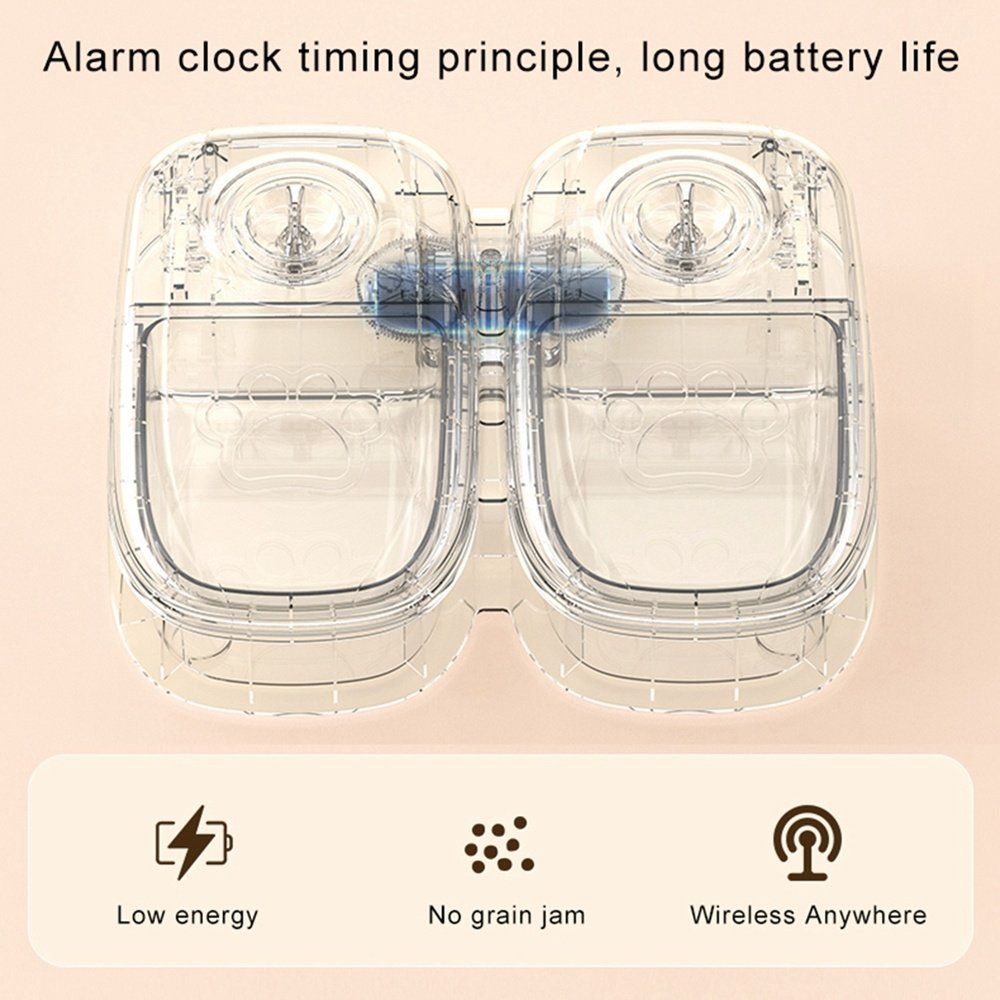 Automatic Pet Feeder Smart Food Dispenser For Cats Dogs Timer Stainless Steel Bowl Auto Dog Cat Pet Feeding Pets Supplies - Imagen 2
